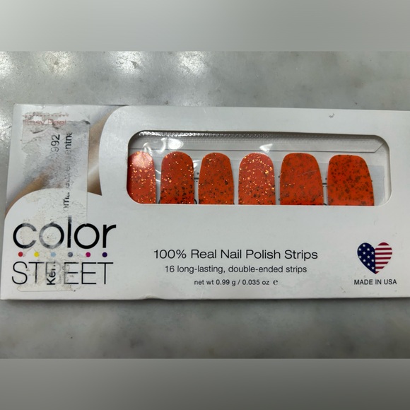 Color Street 100% Real Nail Polish Strips - Orange You Scared - Picture 1 of 3